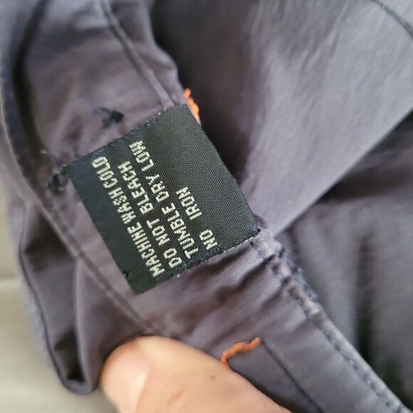 Vtg Y2K Abercrombie & Fitch Womens 2 Blue Paratrooper Boot Cut Pants Adjustable - Picture 5 of 11